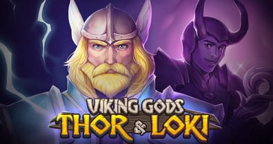 Viking gods thor and loki